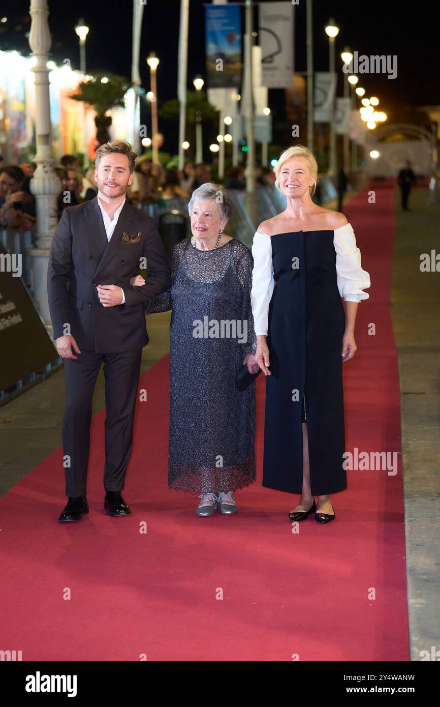Pablo Rivero, Maria Galiana, Ana Duato attended 'Cuentame como Paso, Gala' Red Carpet during 71st San Sebastian International Film Festival at Victoria Eugenia Theatre on September 24, 2023 in Donostia / San Sebastian, Spain. Stock Photo