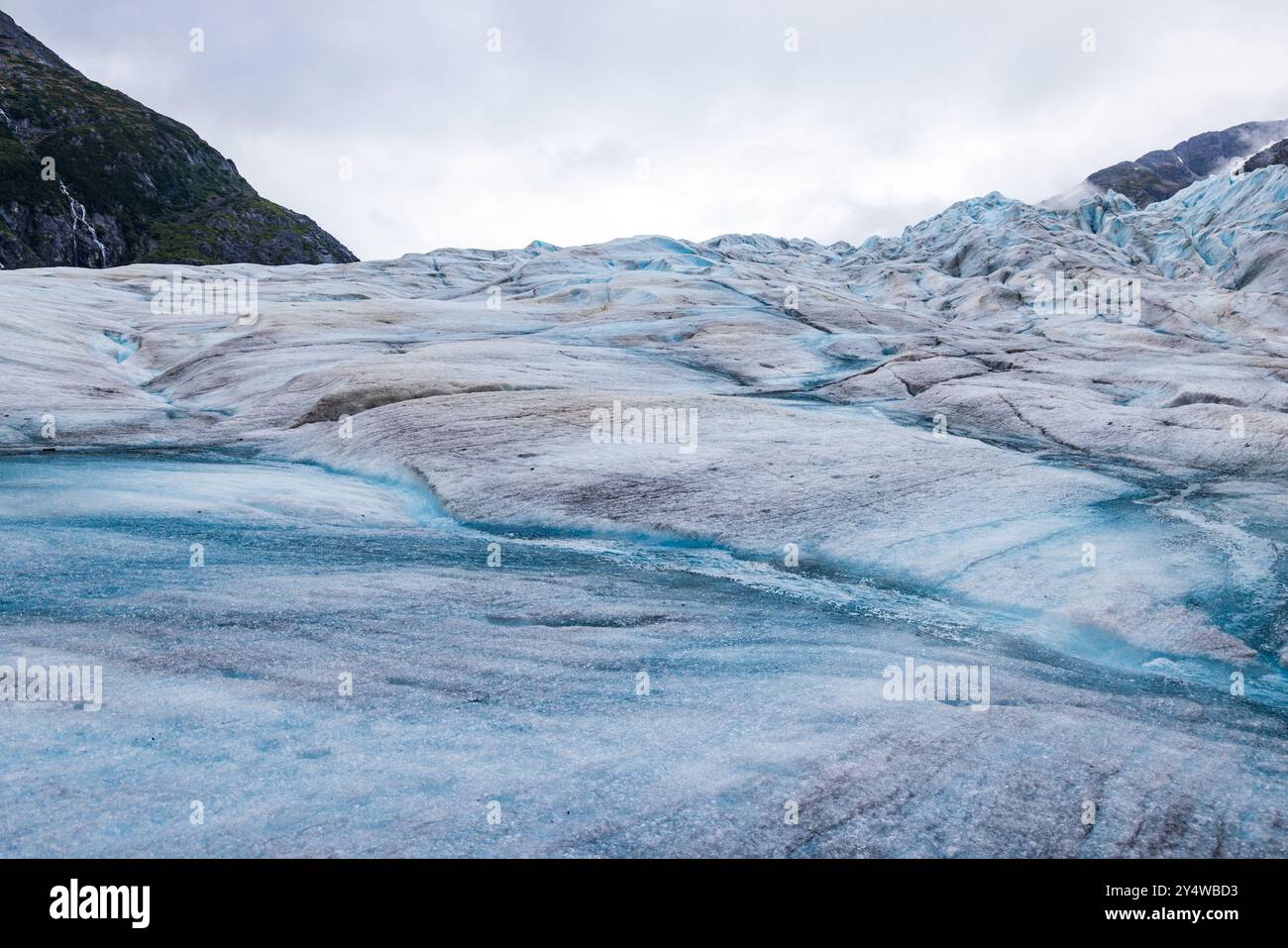 Herbert Glacier in Juneau, Alaska Stock Photo