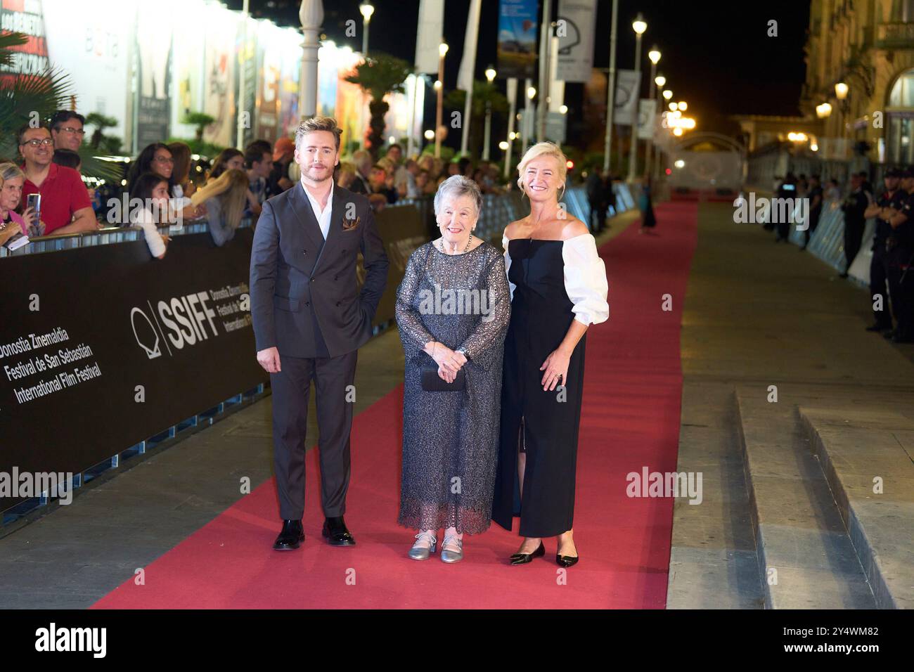 Pablo Rivero, Maria Galiana, Ana Duato attended 'Cuentame como Paso, Gala' Red Carpet during 71st San Sebastian International Film Festival at Victoria Eugenia Theatre on September 24, 2023 in Donostia / San Sebastian, Spain. Stock Photo