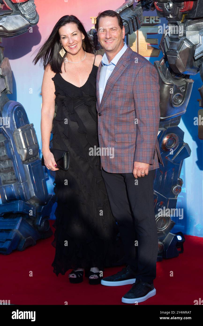 London, UK. 19 Sep, 2024. Pictured: Producer Aaron Dem and wife Stacey ...