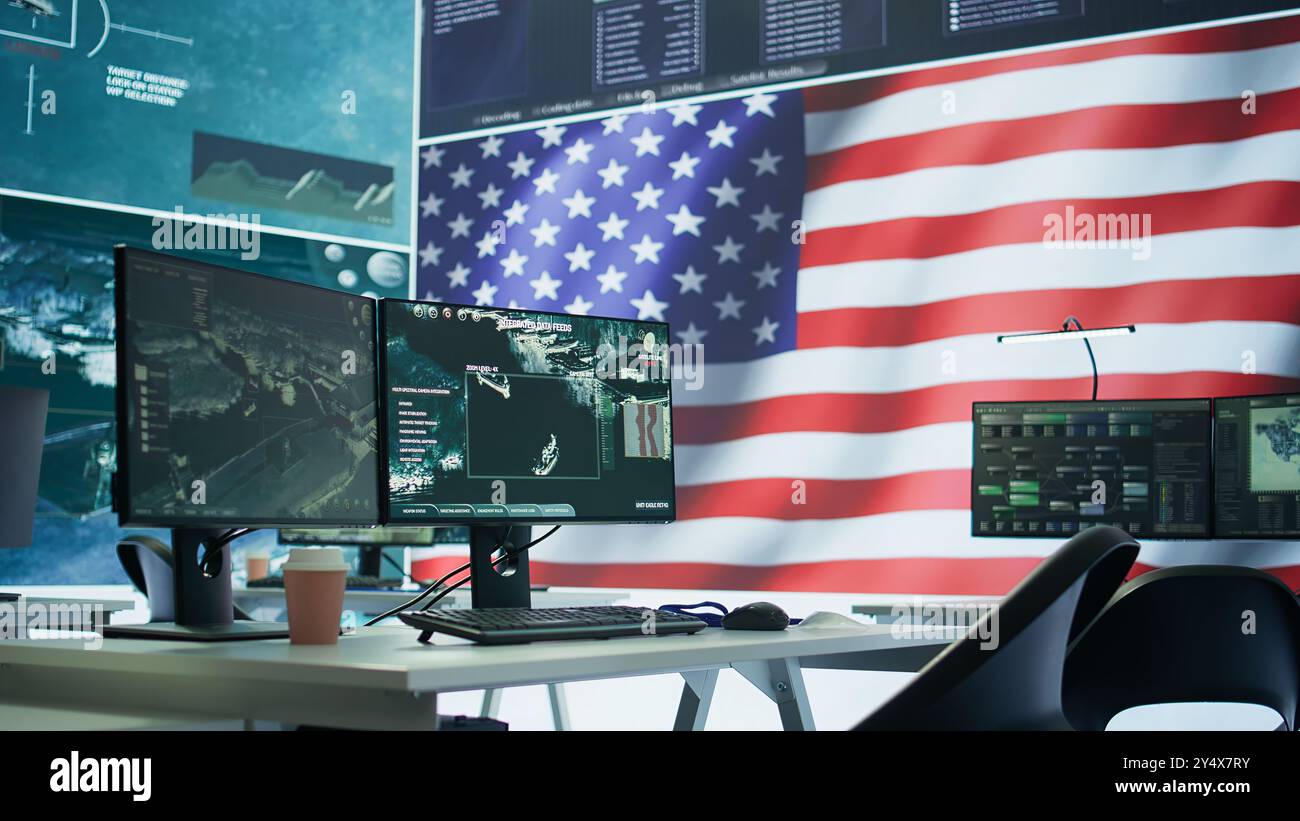 Empty mission control center hi-res stock photography and images - Alamy
