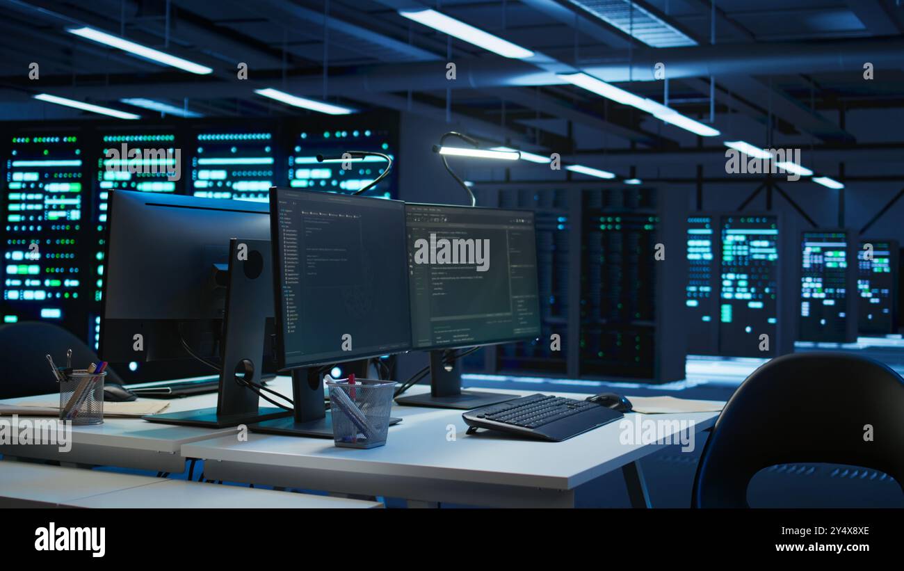 Data center business with networking systems installed used for ...