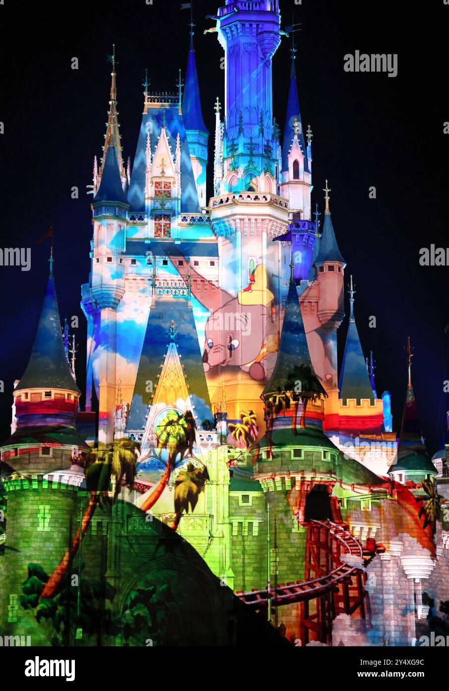 Urayasu, Japan. 19th Sep, 2024. Disney movie character Dumbo is ...