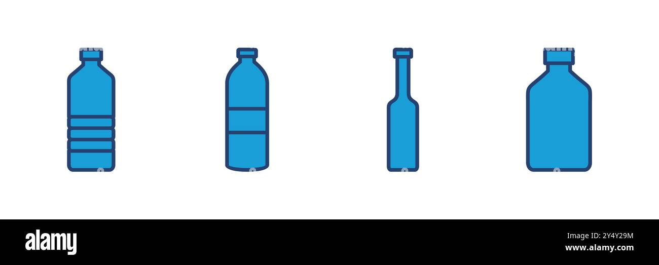 Bottle icon vector. bottle vector icon Stock Vector