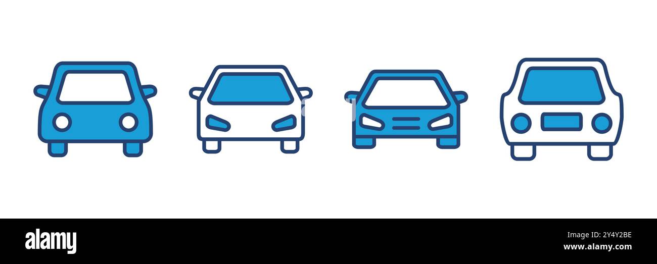 Car icon vector. car vector icon. small sedan Stock Vector