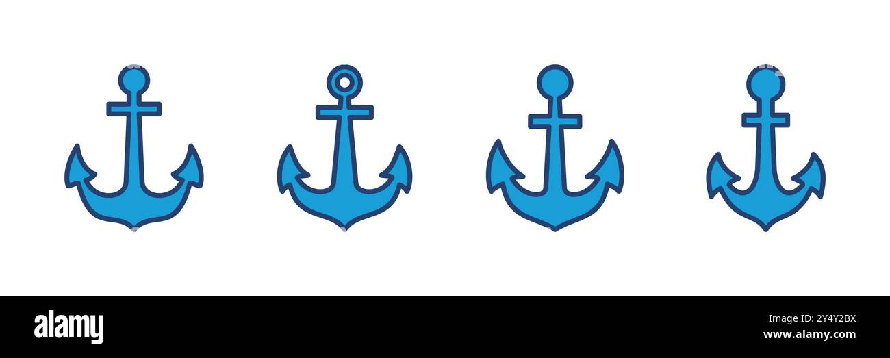 Anchor icon vector. Anchor symbol logo. Anchor marine icon Stock Vector ...