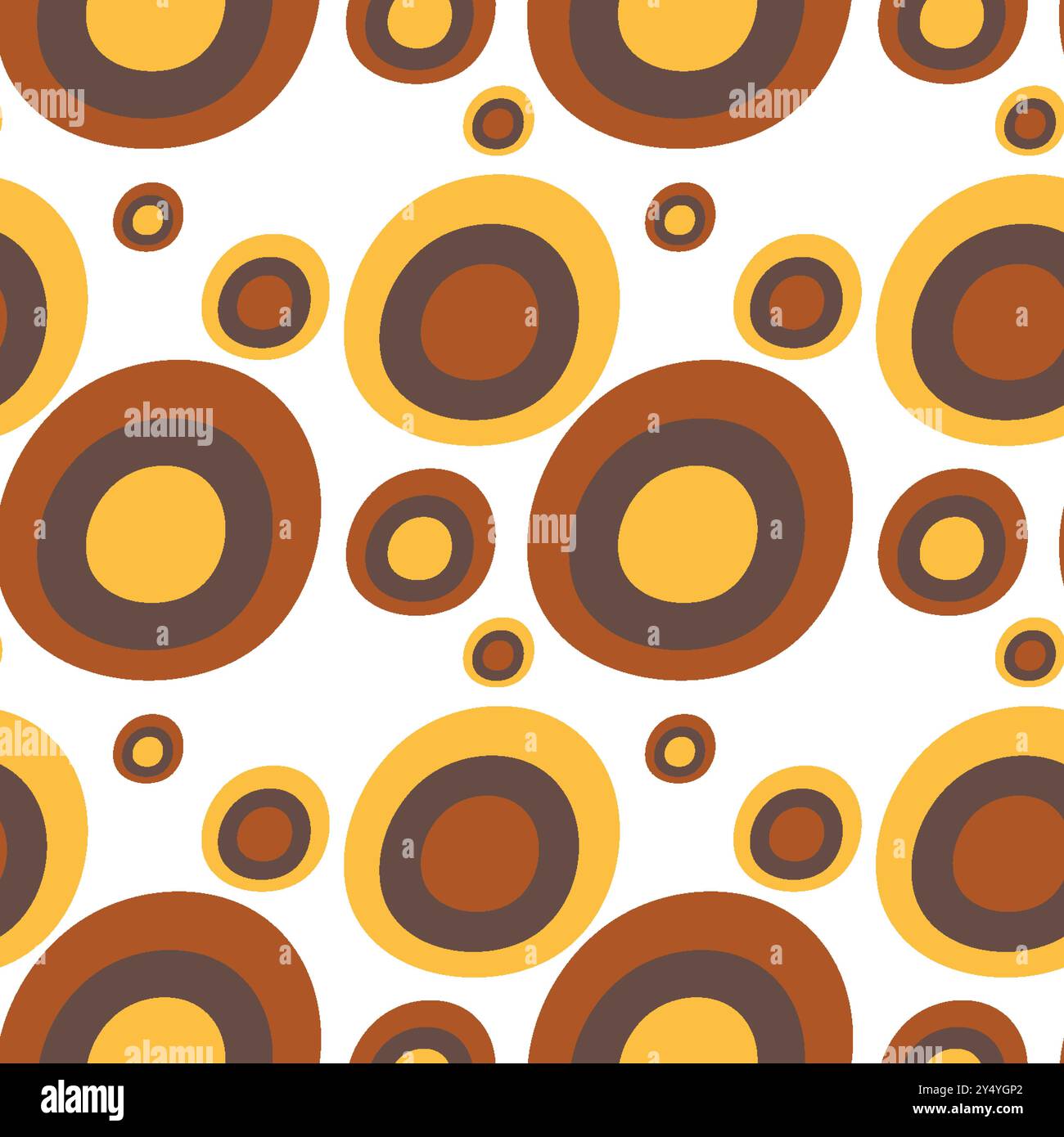 Seamless vector illustration with concentric circles Stock Vector Image ...
