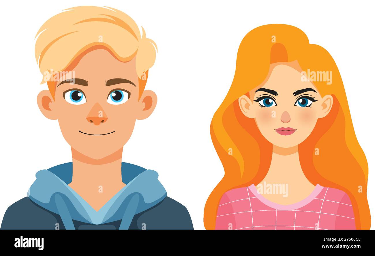 Vector art of a man and woman Stock Vector Image & Art - Alamy