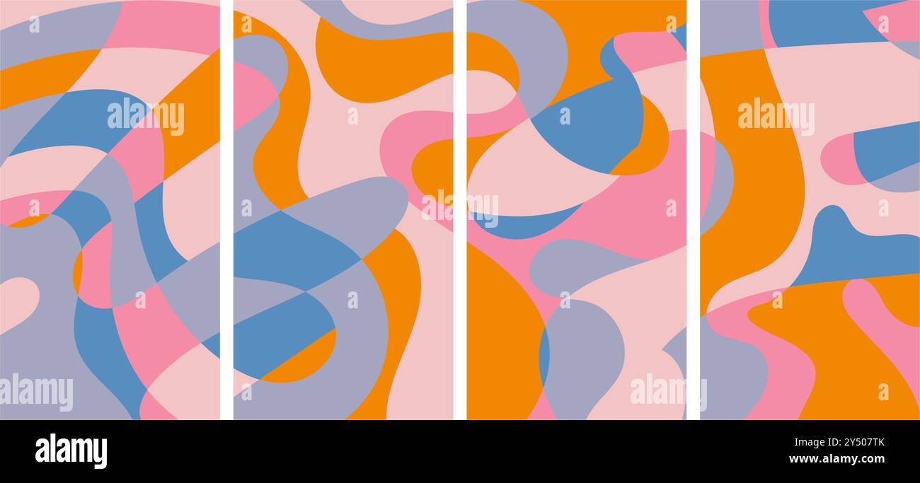 Vibrant blue sections Stock Vector Images - Alamy