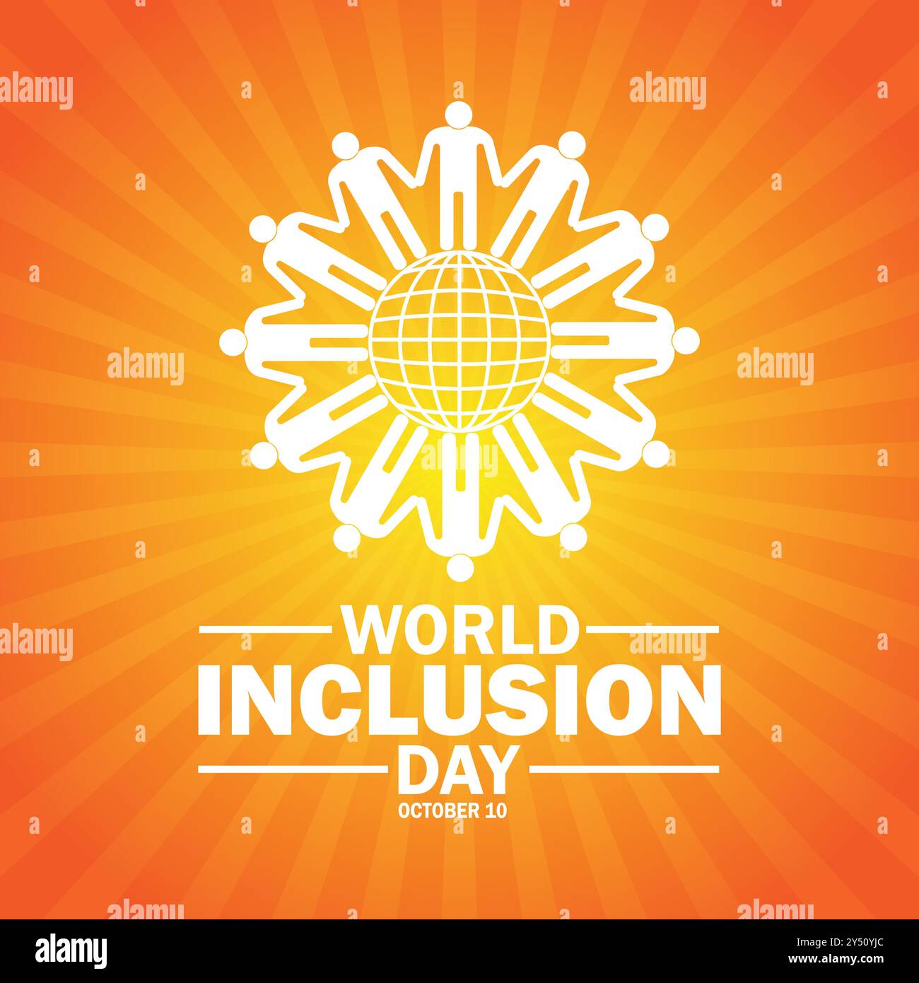 World Inclusion Day. October 10. Holiday concept. Template for background, banner, card, poster
