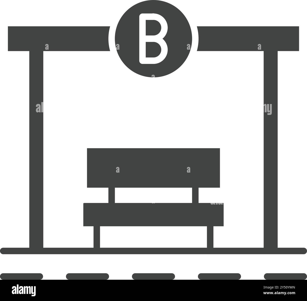 Bus Stop icon vector image. Suitable for mobile application web ...