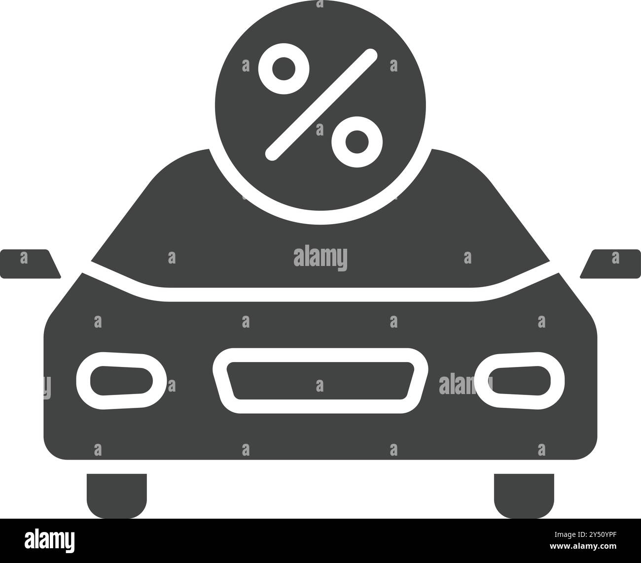 Auto Loan icon vector image. Suitable for mobile application web application and print media. Stock Vector