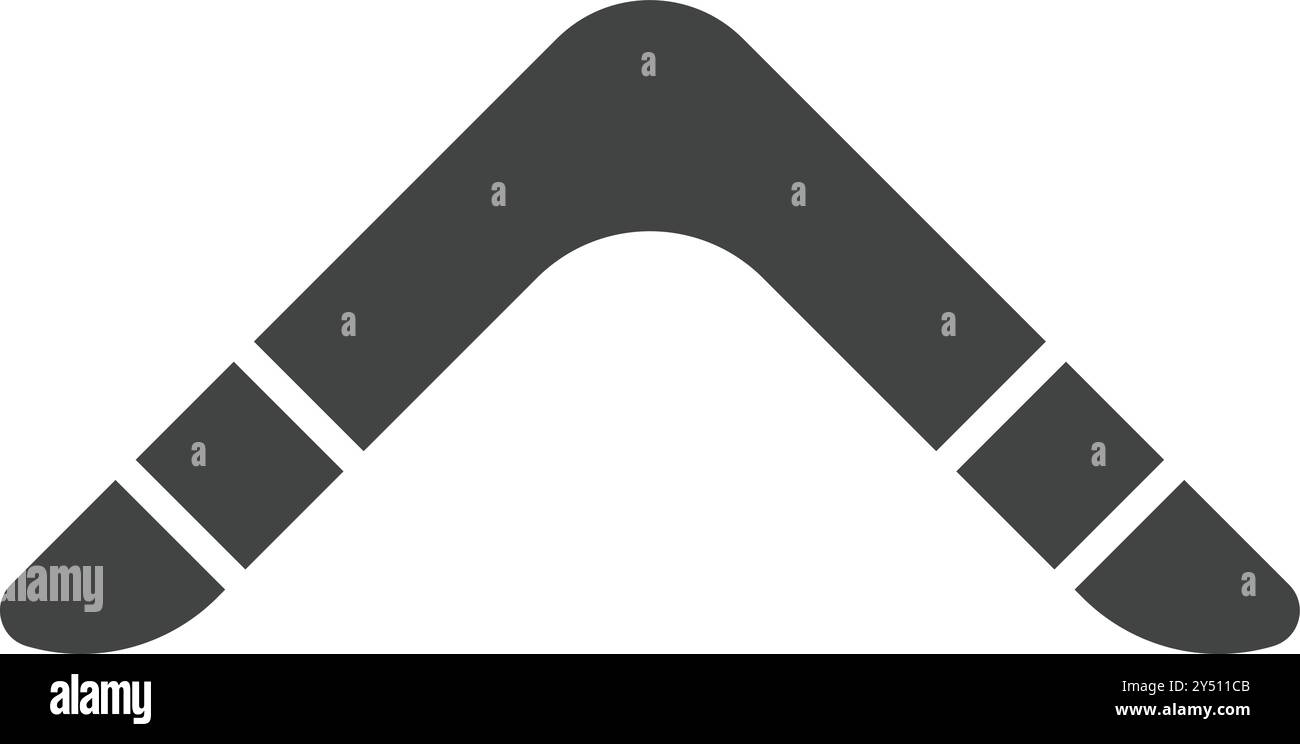 Boomerang icon vector image. Suitable for mobile application web application and print media. Stock Vector