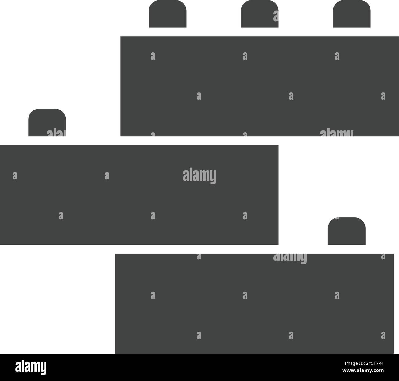 Blocks icon vector image. Suitable for mobile application web application and print media. Stock Vector