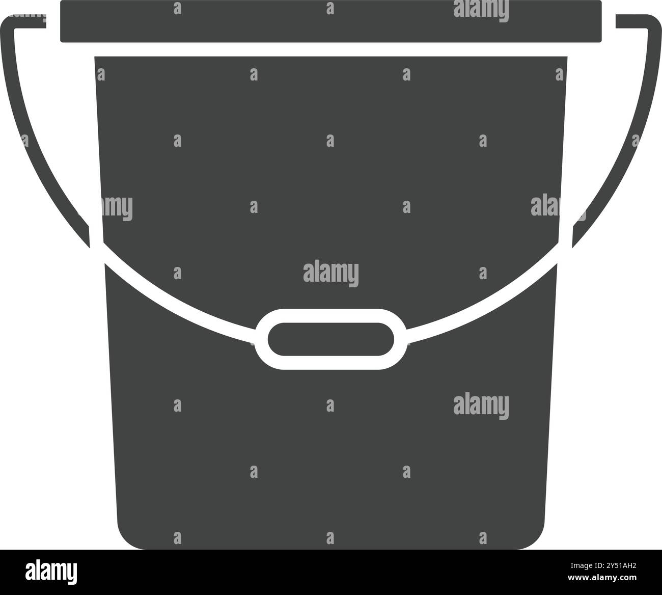 Bucket icon vector image. Suitable for mobile application web application and print media. Stock Vector