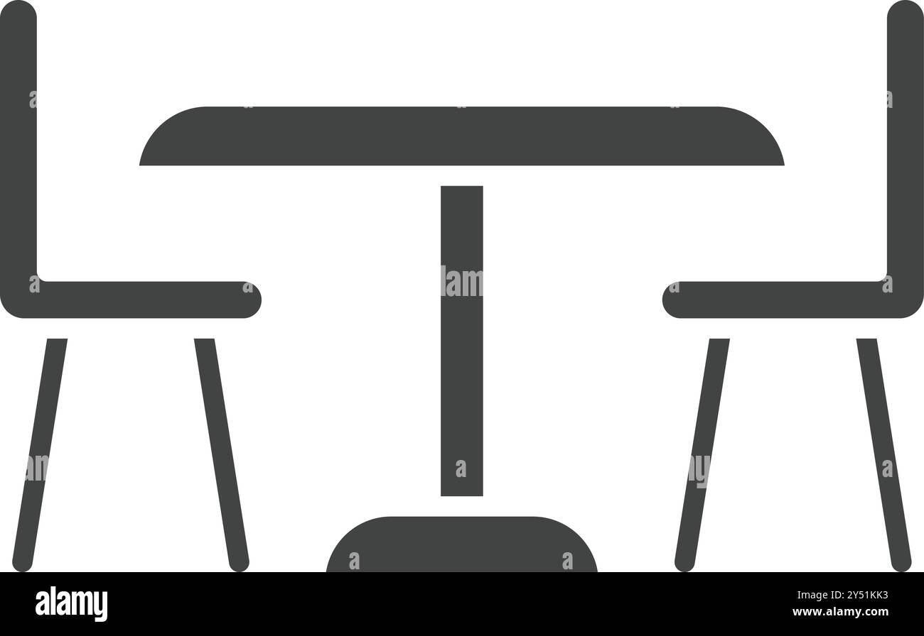 Chairs icon vector image. Suitable for mobile application web application and print media. Stock Vector