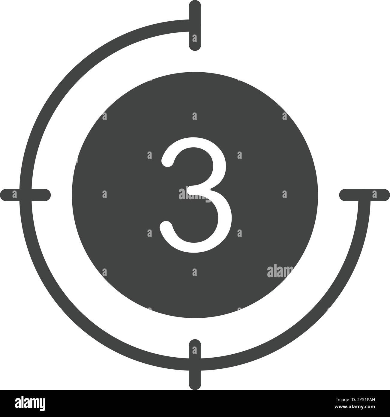 Countdown icon vector image. Suitable for mobile application web application and print media. Stock Vector