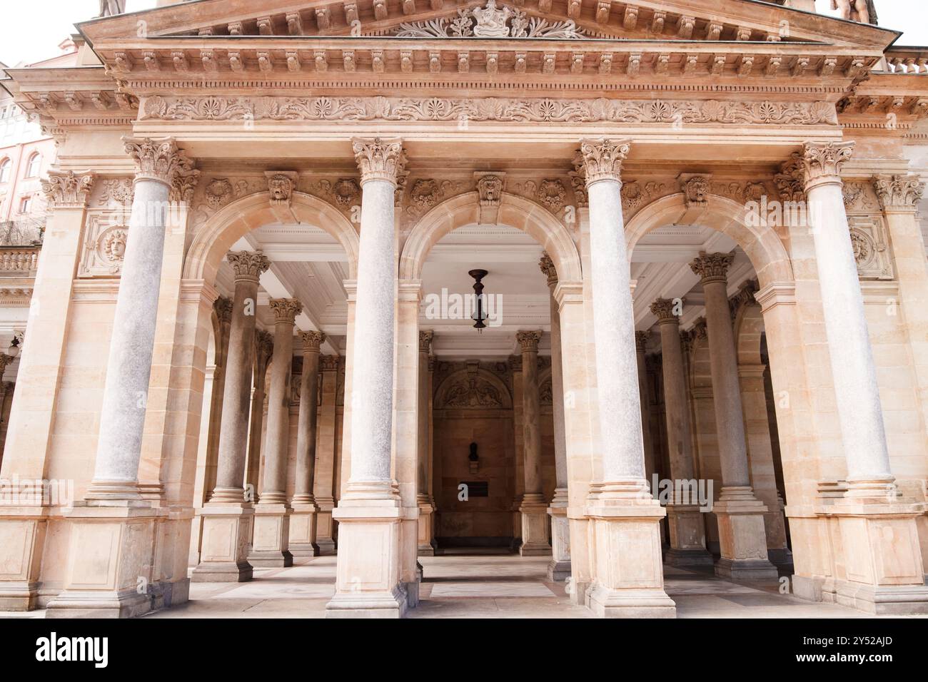 Mill colonnade sunlight hi-res stock photography and images - Alamy