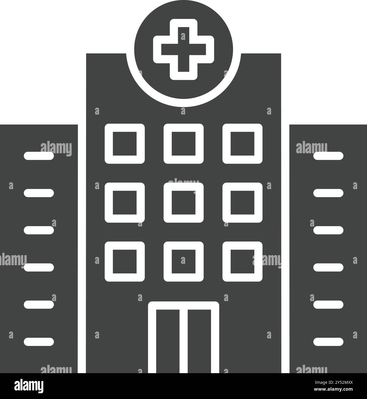 Hospital icon vector image. Suitable for mobile application web ...
