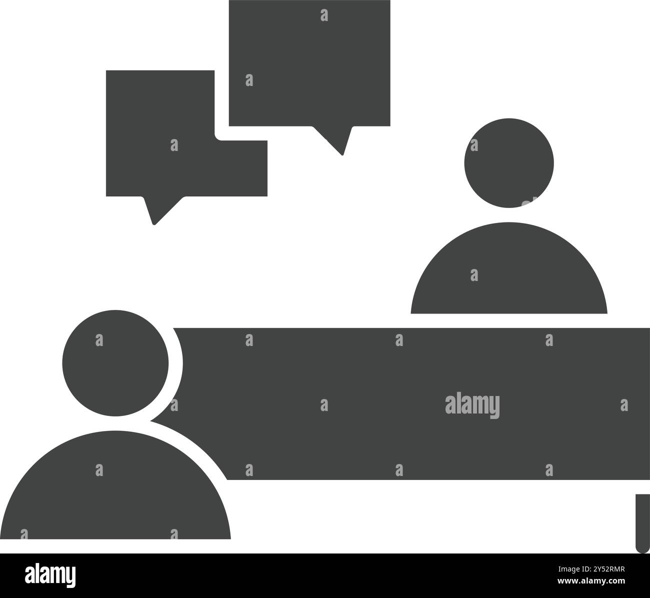Interview icon vector image. Suitable for mobile application web application and print media. Stock Vector
