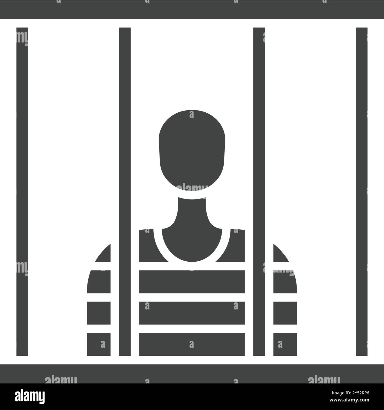 Jail icon vector image. Suitable for mobile application web application and print media. Stock Vector
