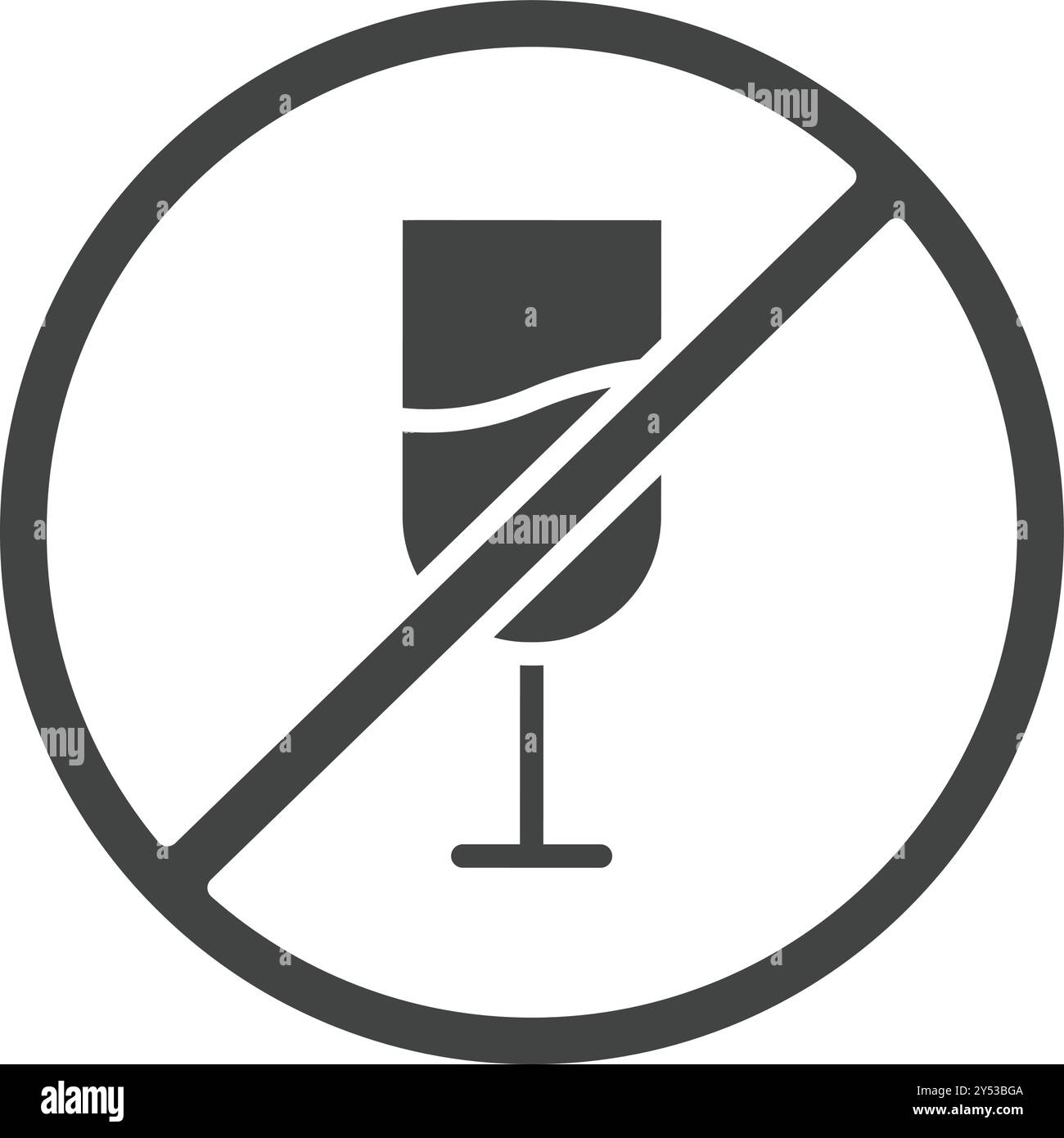 No Drink icon vector image. Suitable for mobile application web application and print media. Stock Vector
