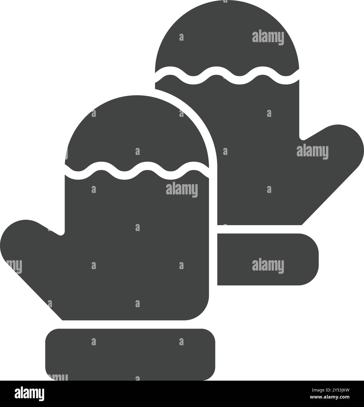 Oven Mitts icon vector image. Suitable for mobile application web application and print media. Stock Vector