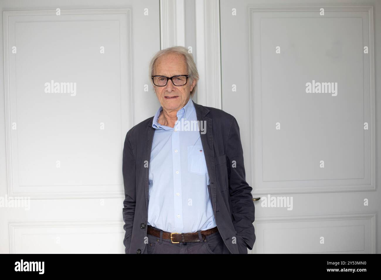 Ken Loach Poses portrait session during the promotion of Sorry We Missed You, at Hotel Maria Cristina on September 27, 2019 in San Sebastian, Spain. Stock Photo