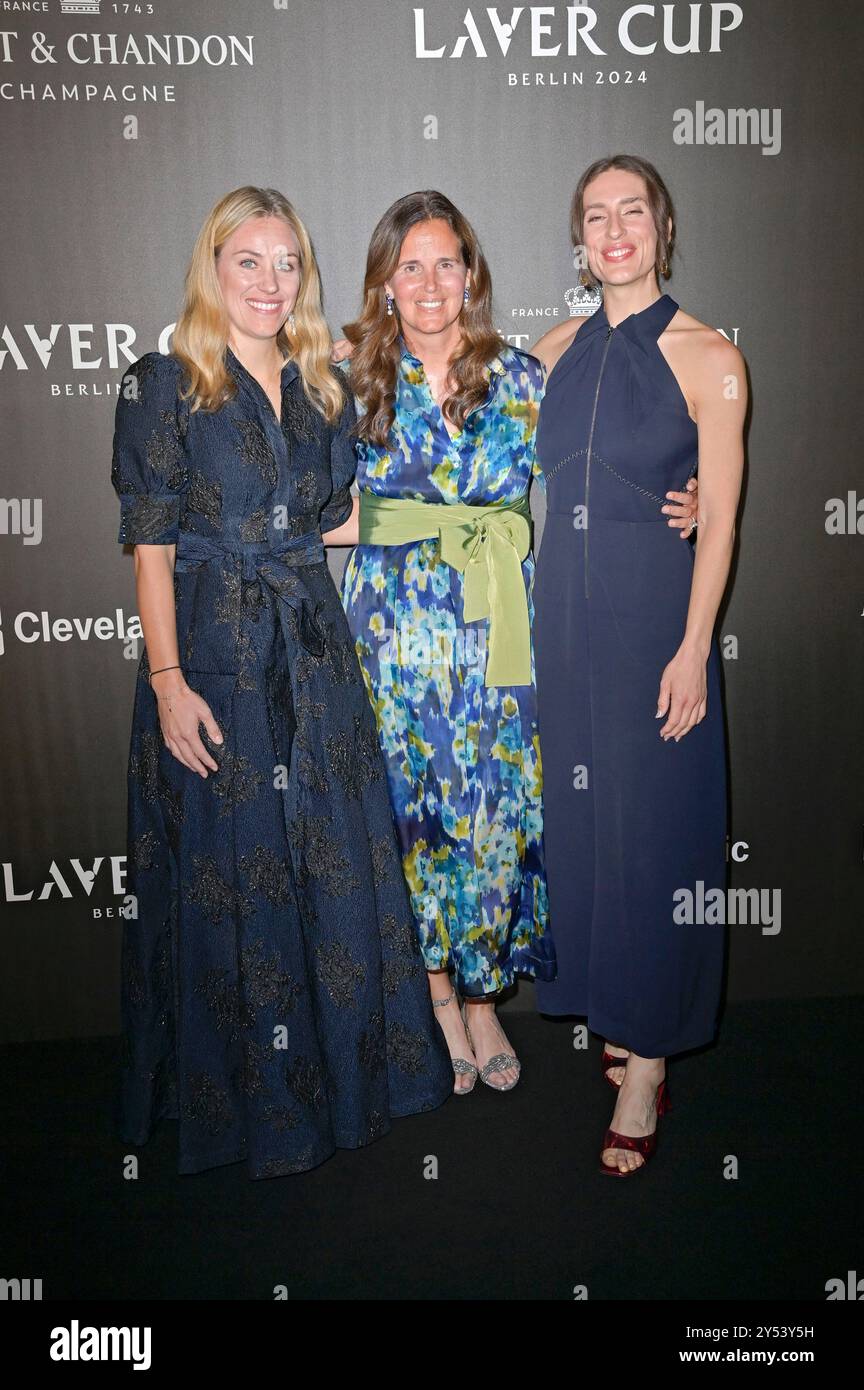 Angelique Kerber, Mary Joe Fernandez und Andrea Petkovic bei der
