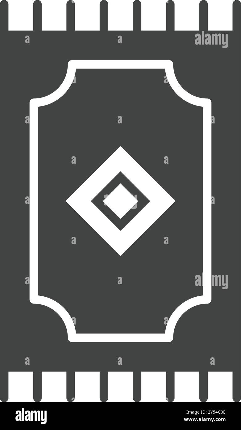 Rug icon vector image. Suitable for mobile application web application and print media. Stock Vector
