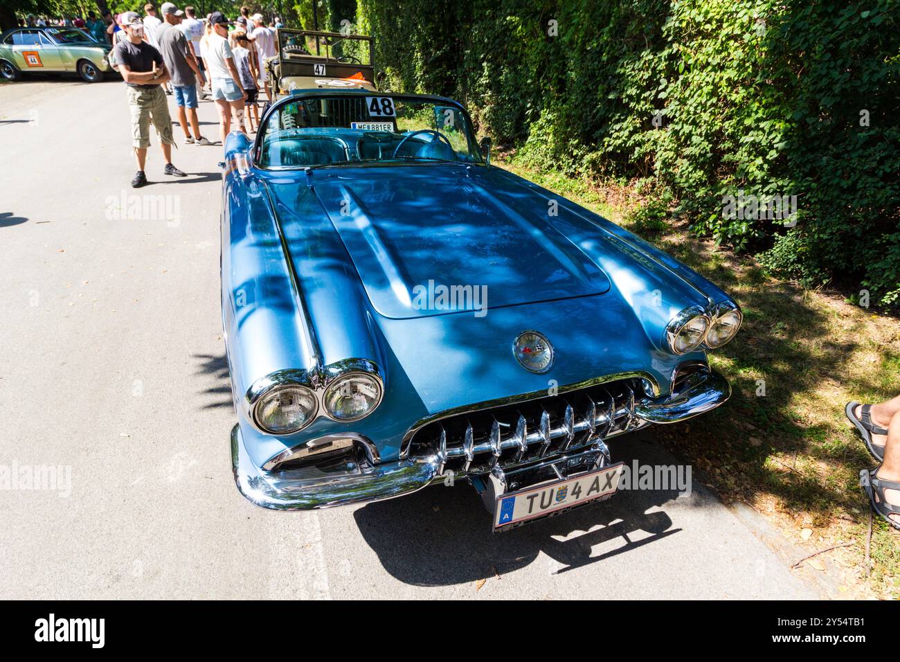 1958 CORVETE (BLUE) 2005 Hot Wheels ホットウィール Classics 1:64 スケール SERIES 2 Die Cast Vehicl 1958 Corvette Corvette Treasure Hunt Hot Wheels T-Hunt 1958 Chevy