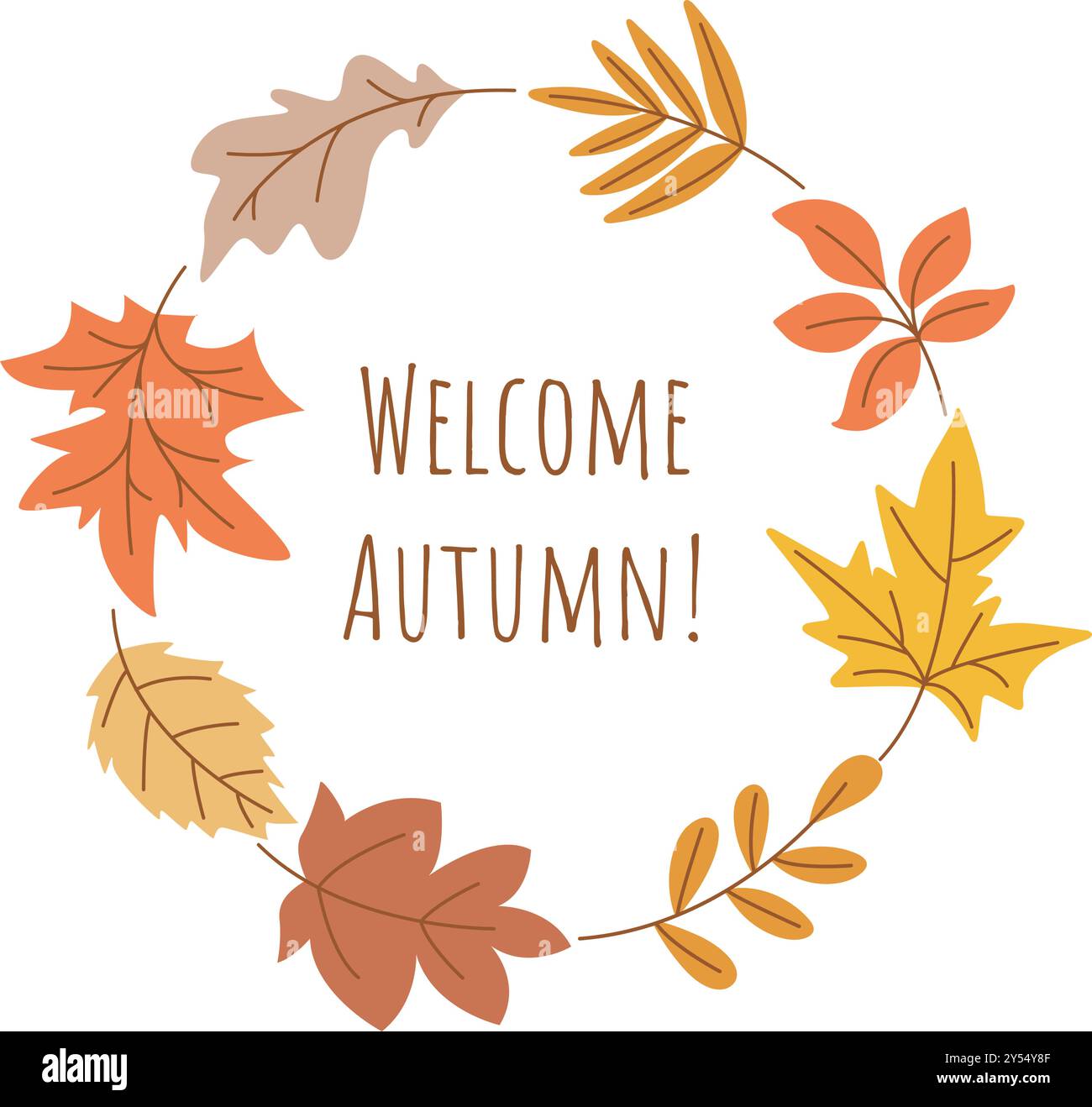 Handwritten lettering autumn festival Stock Vector Images - Alamy