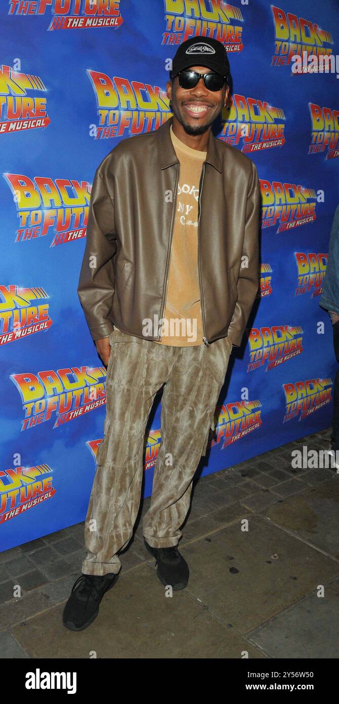 London, UK. 19th Sep, 2024. Dujon Anderson at the 'Back to the Future The Musical' gala night, Adelphi Theatre, The Strand, on Thursday 19 September 2024 in London, England, UK. CAP/CAN © CAN/Capital Pictures Credit: Capital Pictures/Alamy Live News Stock Photo