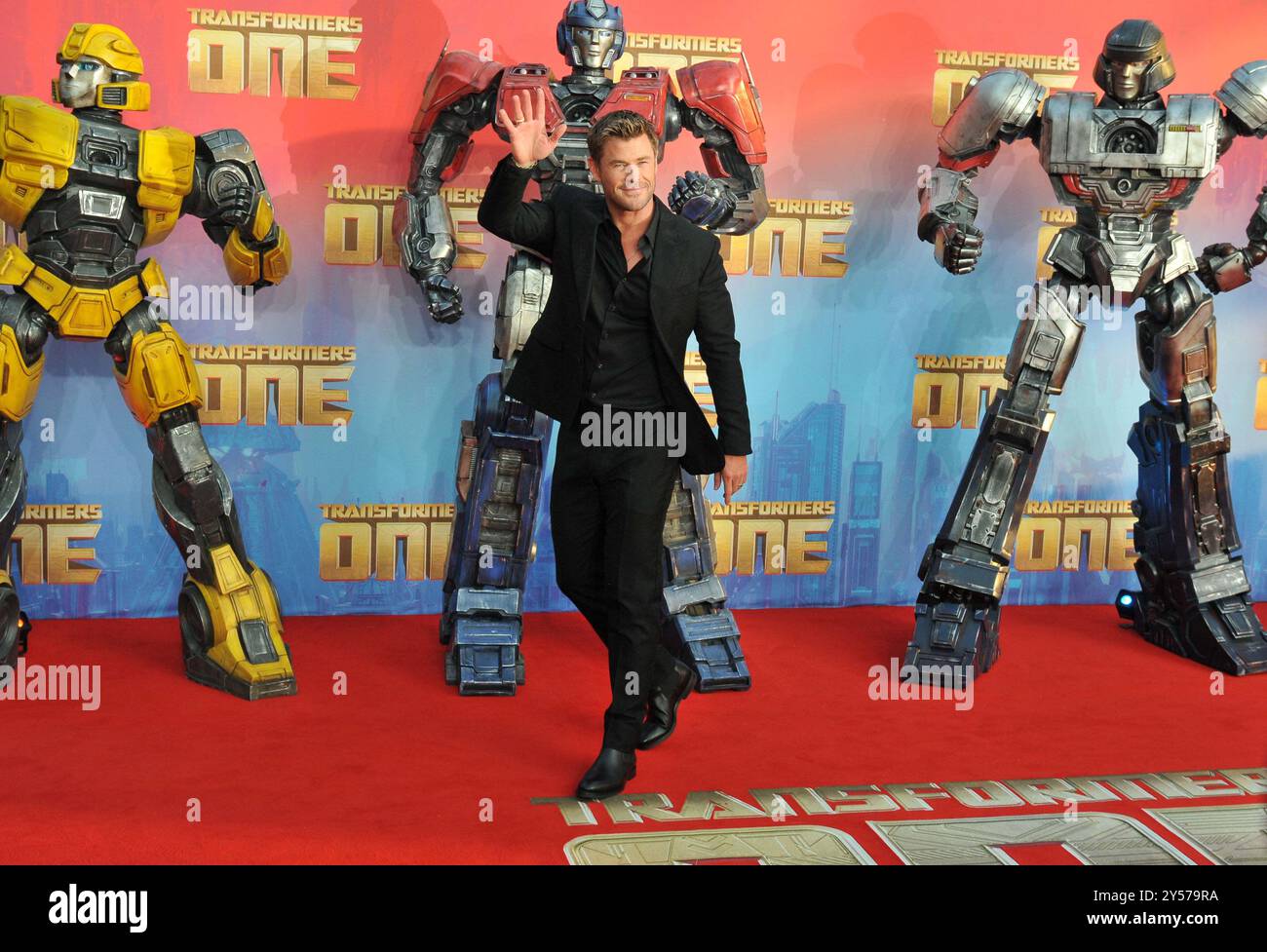 Chris Hemsworth at the 'Transformers One' UK film premiere, Cineworld Leicester Square, Leicester Square, on Thursday 19 September 2024 in London, England, UK. CAP/CAN © CAN/Capital Pictures/MediaPunch *** USA ONLY*** Stock Photo
