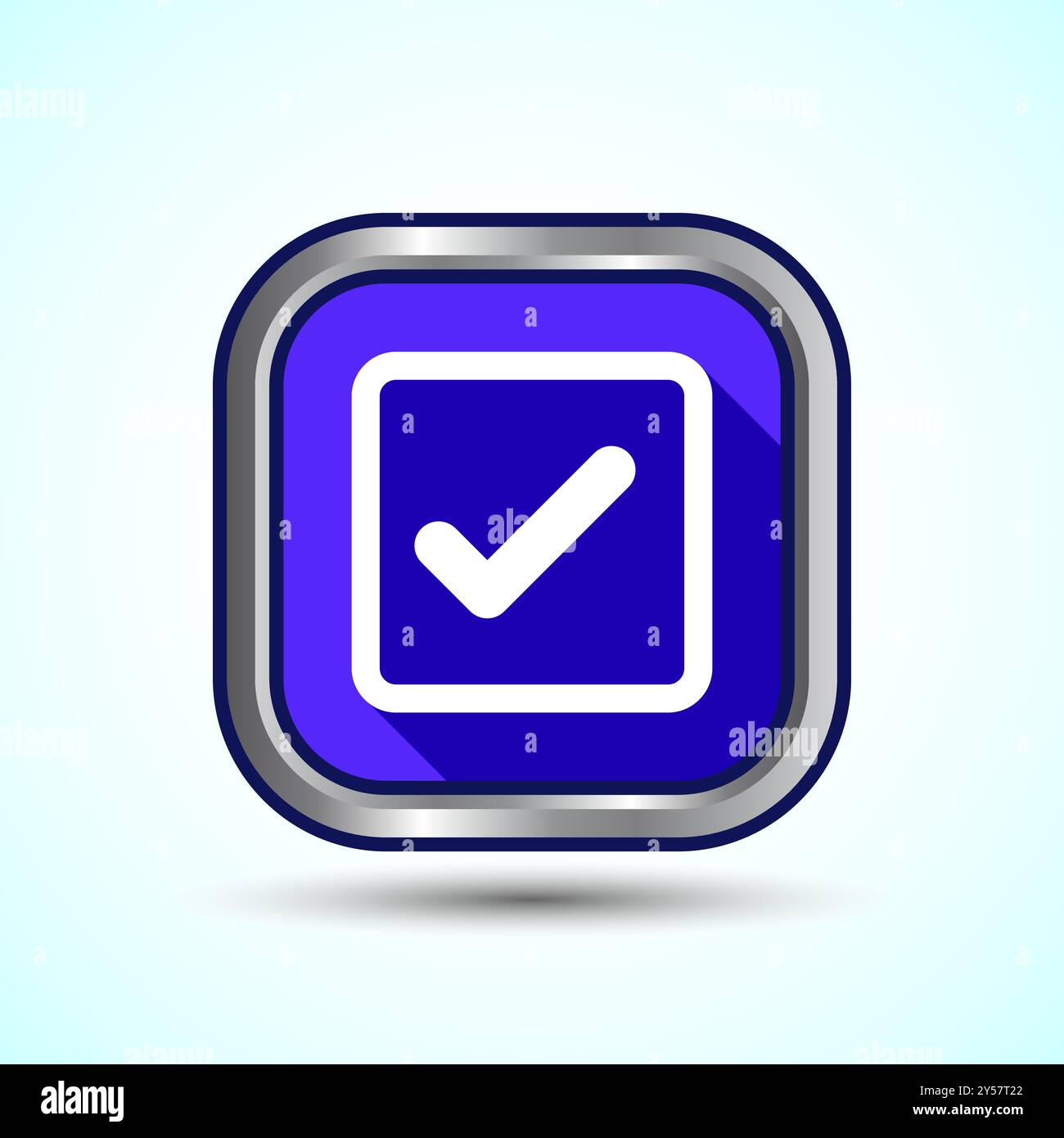 Check Mark Icon Button Set Design Illustration Tick Symbol Stock Vector ...
