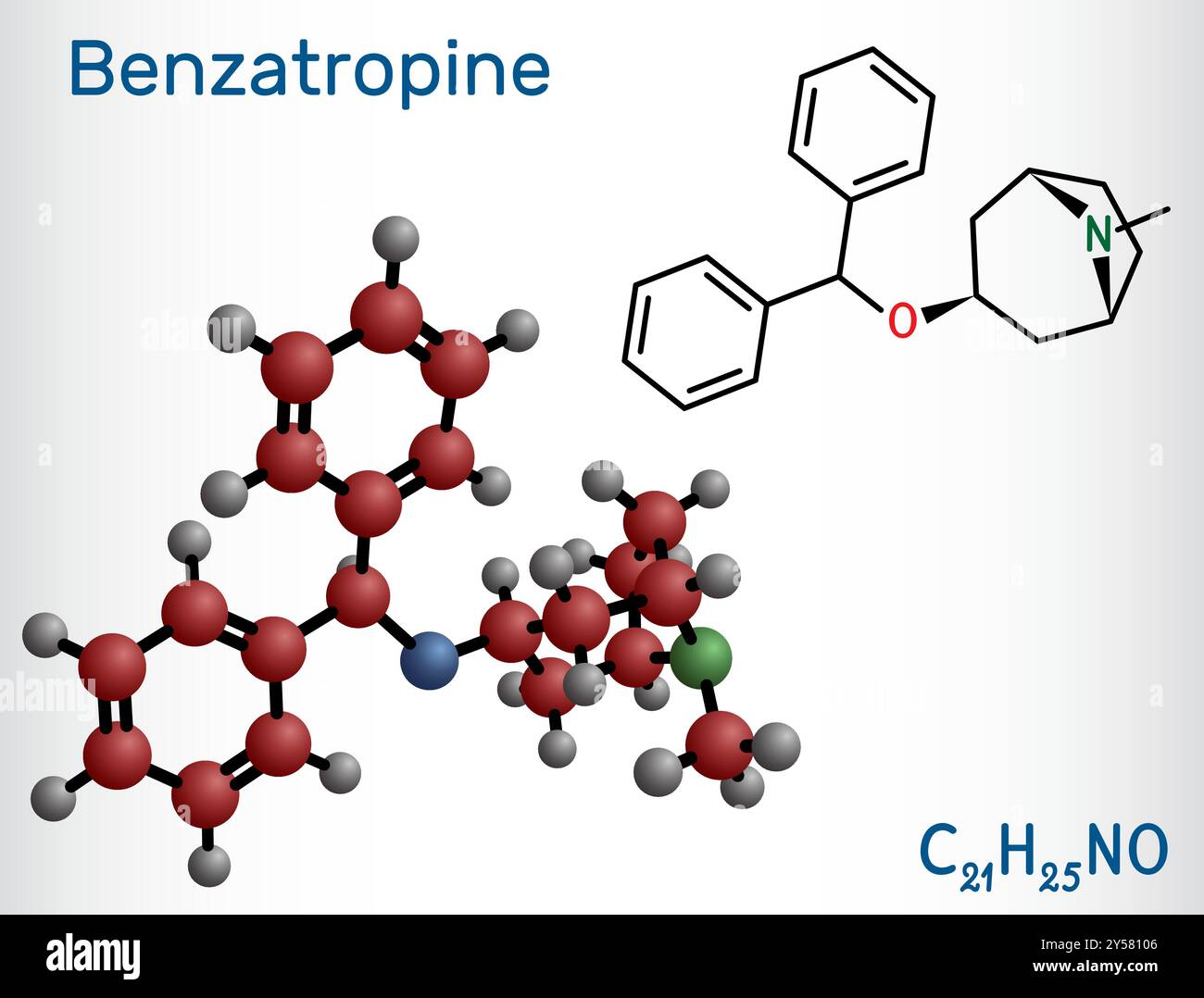Benztropine molecule It is used to treat Parkinson #39 s disease Benztropine molecule It is used to treat Parkinson #39 s disease