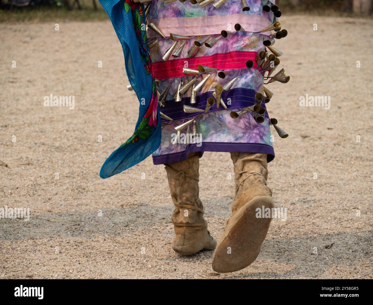 purple jingle dress Junior Jingle Dress Dance at Native American Pow Wow