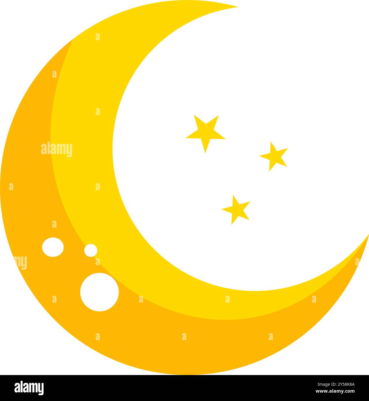 Crescent moon stars star Stock Vector Images - Alamy