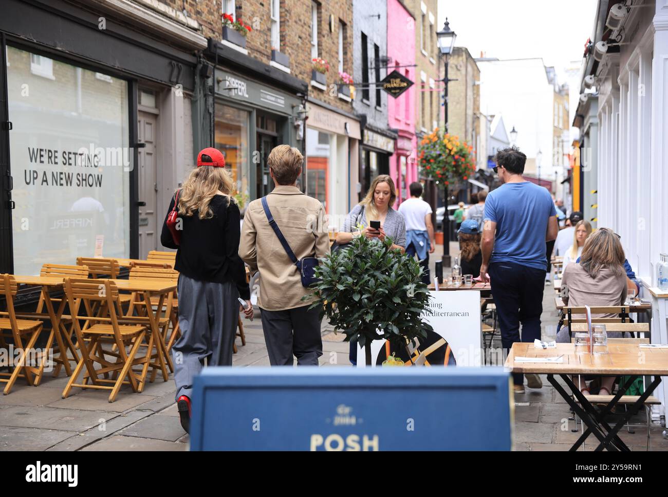 Photos around Upper Street in Islington, north London, UK Stock Photo
