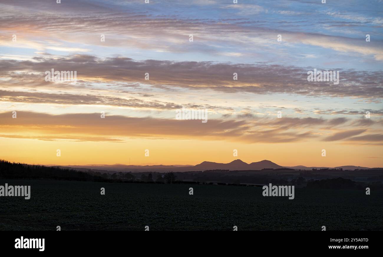 Eildon hills sun hi-res stock photography and images - Alamy
