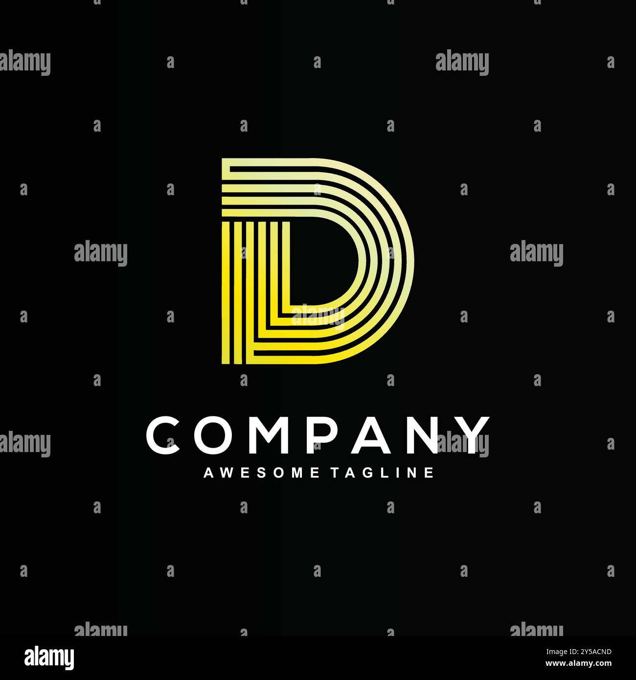 Letter D logo design for your business Stock Vector
