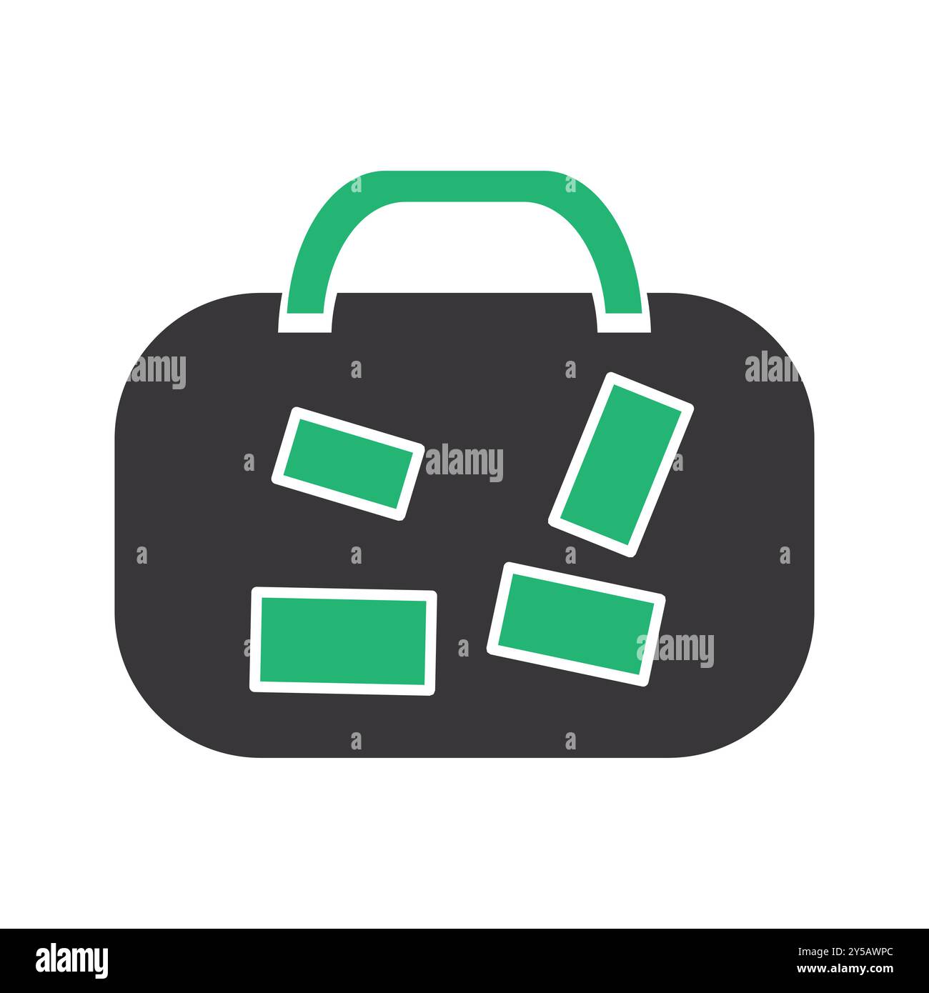 Suitcase icon for Travel. Stock Vector