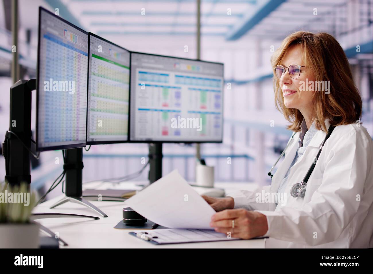 Medical Coding Bill And Billing Codes Spreadsheets Stock Photo