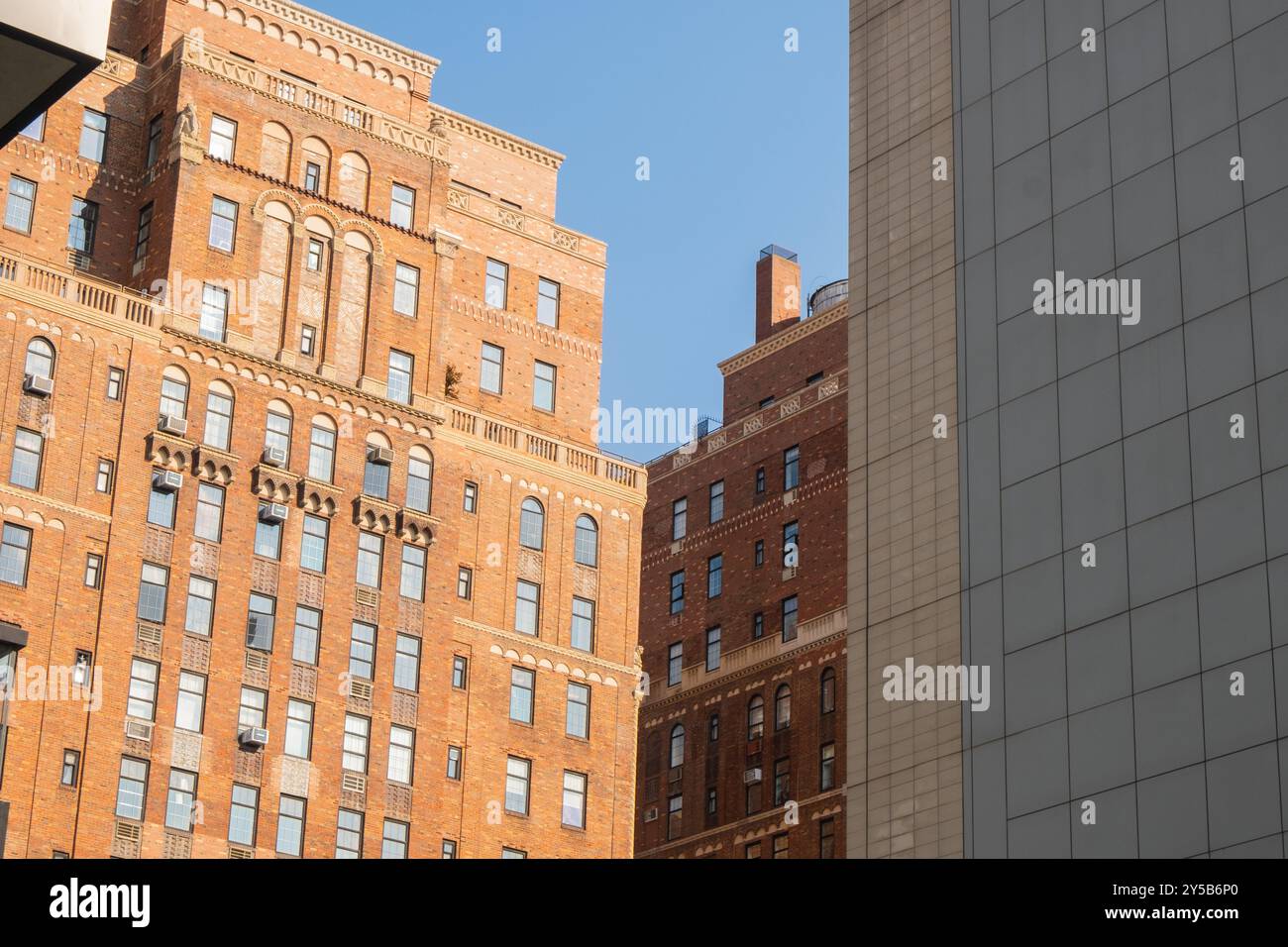 Streets in New York City, view from Highline Stock Photo - Alamy