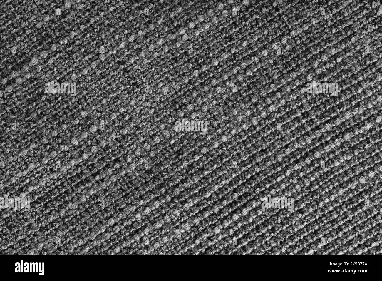 Jacquard diagonal woven coarse weave texture upholstery black fabric ...