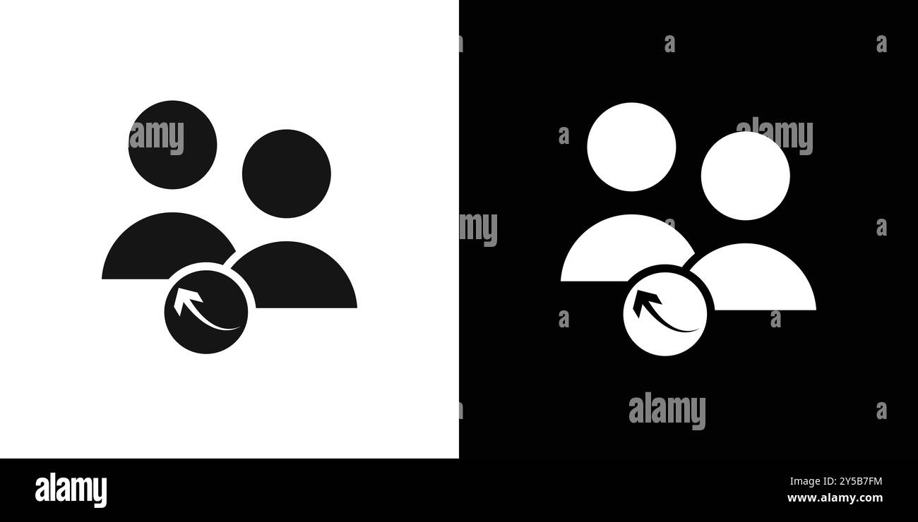 Referrals icon vector logo set collection or bundle pack group Stock Vector