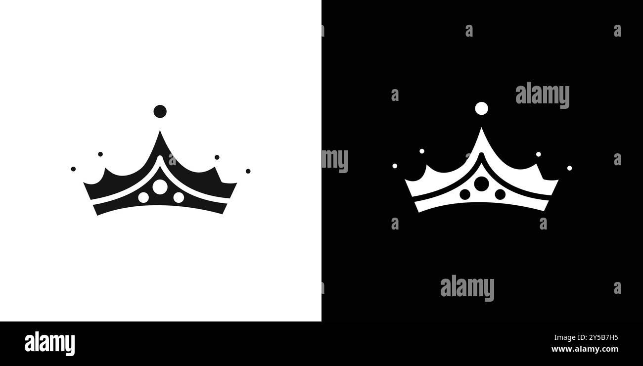 king crown icon vector logo set collection or bundle pack group Stock ...