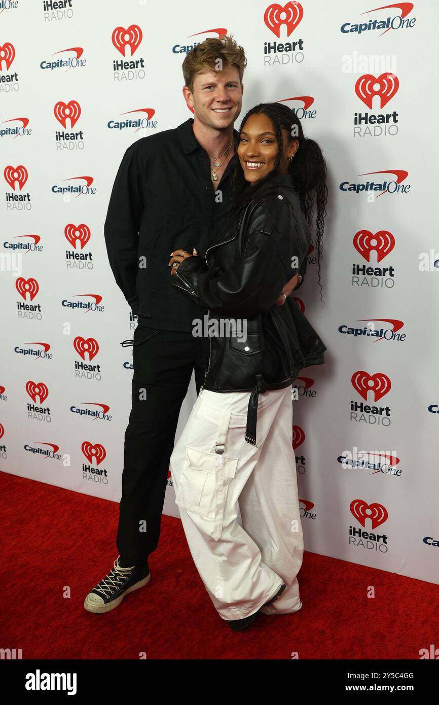 Hunter Woodhall, Tara DavisWoodall in attendance for 2024 iHeartRadio