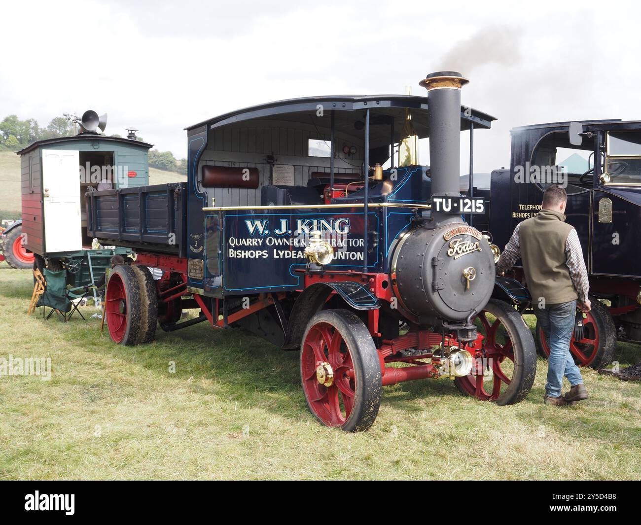 Foden steam lorry at Berwick St John Country Fayre 2024 Stock Photo