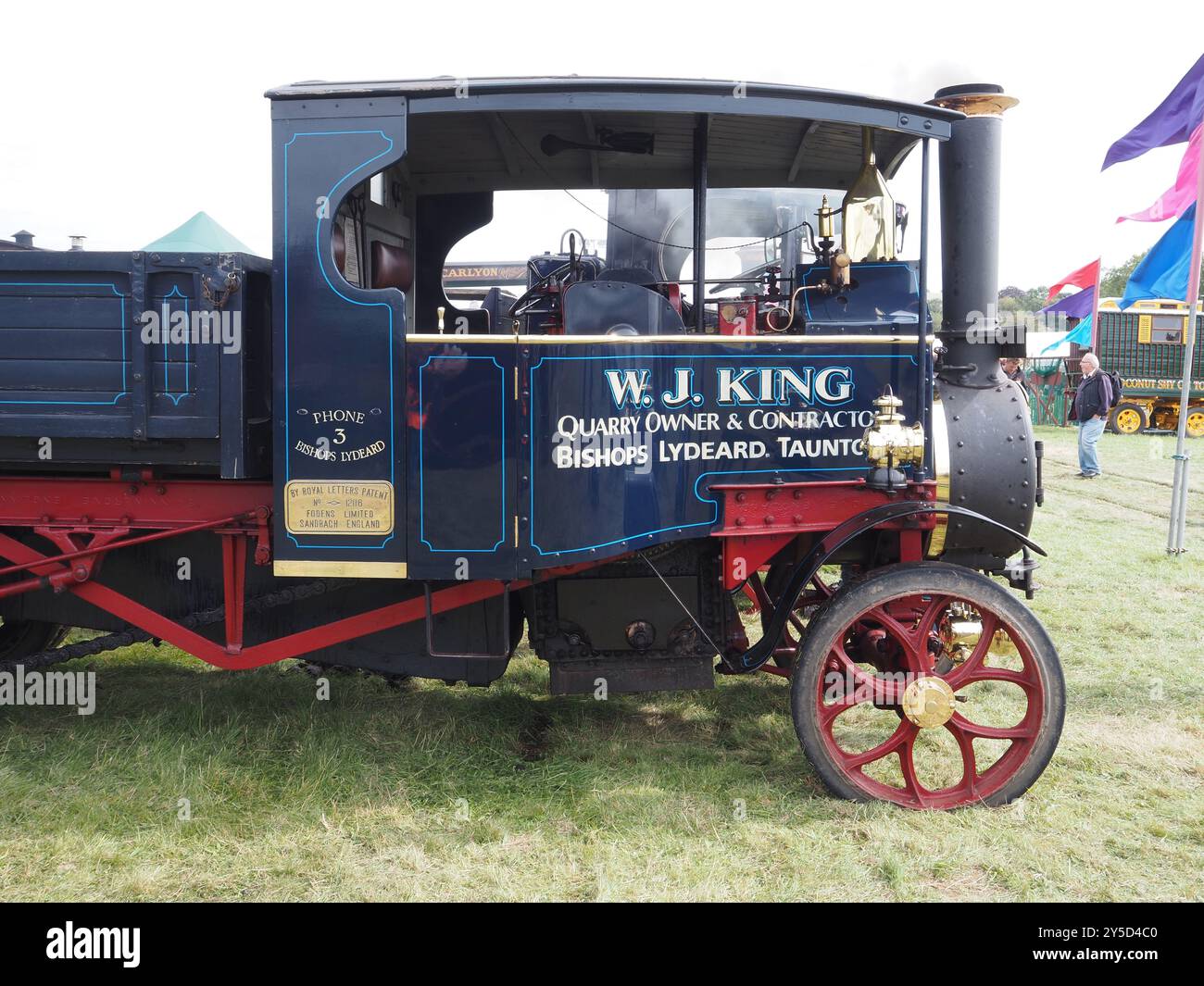 Foden steam lorry at Berwick St John Country Fayre 2024 Stock Photo